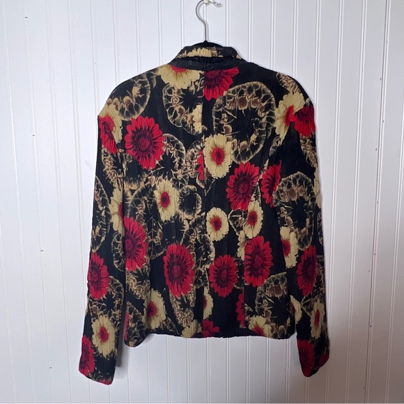 🚨Ubu Floral Reversible Semi Quilted Cardigan Jacket With Pockets - Picture 3 of 15